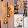 Koyoto Staande lamp Amber, Rookkleurig, 6-lichts