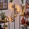 Ripoll Staande lamp Chroom, Rookkleurig, 6-lichts