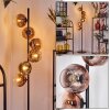 Ripoll Staande lamp Duidelijk, Koperkleurig, 6-lichts