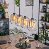 Apedo Hanglamp, Hanglamp Amber, Duidelijk, 4-lichts