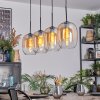 Apedo Hanglamp, Hanglamp Amber, Duidelijk, 4-lichts
