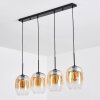 Apedo Hanglamp, Hanglamp Amber, Duidelijk, 4-lichts