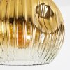 Ripoll Hanglamp, Kogellampje, Hanglamp Goud, Duidelijk, Koperkleurig, Rookkleurig, 3-lichts