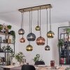 Koyoto Hanglamp, Kogellampje, Hanglamp Natuurlijke kleuren, Zwart, 8-lichts