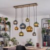 Koyoto Hanglamp, Kogellampje, Hanglamp Natuurlijke kleuren, Zwart, 8-lichts