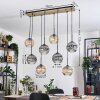 Koyoto Hanglamp, Kogellampje, Hanglamp Natuurlijke kleuren, Zwart, 8-lichts