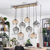 Koyoto Hanglamp, Kogellampje, Hanglamp Natuurlijke kleuren, Zwart, 8-lichts
