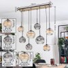 Koyoto Hanglamp, Kogellampje, Hanglamp Natuurlijke kleuren, Zwart, 8-lichts