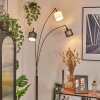 Bassagoda Staande lamp Chroom, Zwart, 3-lichts