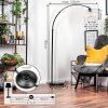 Koyoto Staande lamp, Booglampen Zwart, 1-licht