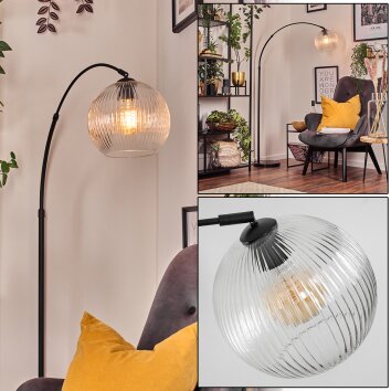 Koyoto Staande lamp, Booglampen Zwart, 1-licht