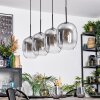Apedo Hanglamp, Hanglamp Duidelijk, Rookkleurig, 4-lichts
