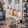 Apedo Hanglamp, Hanglamp Amber, Duidelijk, Rookkleurig, 4-lichts