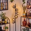Ripoll Staande lamp Chroom, Duidelijk, Rookkleurig, 6-lichts