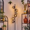Ripoll Staande lamp Chroom, Duidelijk, Rookkleurig, 6-lichts