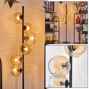 Ripoll Staande lamp Amber, Duidelijk, 6-lichts