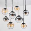 Gastor Hanglamp, Kogellampje, Hanglamp Amber, Duidelijk, Rookkleurig, 8-lichts