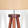 Soungou Staande lamp Chroom, Hout donker, 1-licht