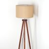 Soungou Staande lamp Chroom, Hout donker, 1-licht