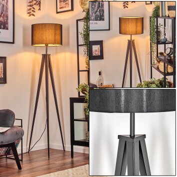 Soungou Staande lamp Zwart, 1-licht