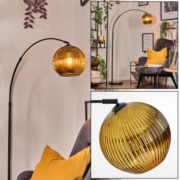 Koyoto Staande lamp, Booglampen Zwart, 1-licht