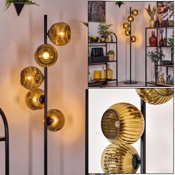 Ripoll Staande lamp Goud, 5-lichts