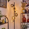 Ripoll Staande lamp Amber, Duidelijk, Rookkleurig, 6-lichts