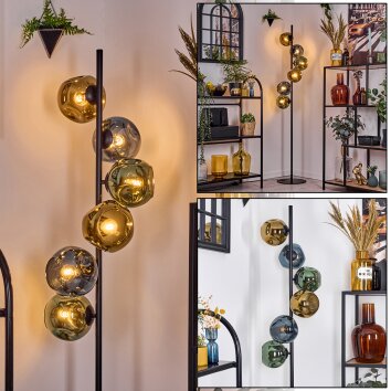 Ripoll Staande lamp Blauw, Goud, Groen, 6-lichts