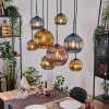 Koyoto Hanglamp, Kogellampje, Hanglamp Natuurlijke kleuren, Zwart, 8-lichts