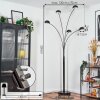 Nikkala Staande lamp Chroom, Zwart, 5-lichts