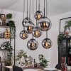 Gastor Hanglamp, Kogellampje, Hanglamp Rookkleurig, 8-lichts