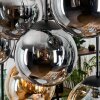 Gastor Hanglamp, Kogellampje, Hanglamp Amber, Rookkleurig, 8-lichts