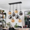 Gastor Hanglamp, Kogellampje, Hanglamp Amber, Rookkleurig, 8-lichts