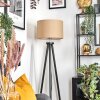 Soungou Staande lamp Chroom, Zwart, 1-licht