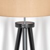 Soungou Staande lamp Chroom, Zwart, 1-licht