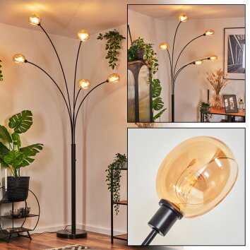 Nikkala Staande lamp Zwart, 5-lichts