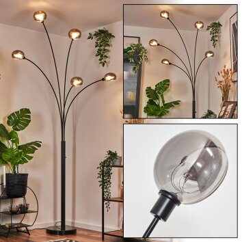 Nikkala Staande lamp Zwart, 5-lichts