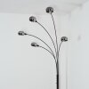 Nikkala Staande lamp Chroom, Zwart, 5-lichts