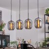 Apedo Hanglamp, Kogellampje, Hanglamp Rookkleurig, 4-lichts
