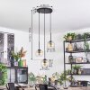 Koyoto Hanglamp, Kogellampje, Cluster hanglamp 30 cm Amber, Duidelijk, 3-lichts