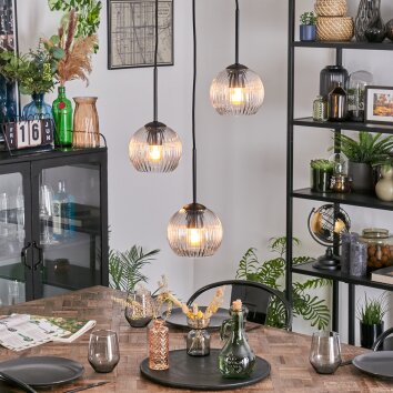 Koyoto Hanglamp, Kogellampje, Cluster hanglamp 30 cm Duidelijk, 3-lichts