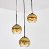 Koyoto Hanglamp, Kogellampje, Cluster hanglamp 30 cm Goud, Duidelijk, 3-lichts