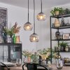 Koyoto Hanglamp, Kogellampje, Cluster hanglamp 30 cm Duidelijk, Rookkleurig, 3-lichts