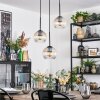 Koyoto Hanglamp, Kogellampje, Cluster hanglamp 30 cm Amber, Duidelijk, 3-lichts
