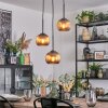 Koyoto Hanglamp, Kogellampje, Cluster hanglamp Koperkleurig, 3-lichts