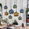 Koyoto Hanglamp, Kogellampje, Hanglamp Natuurlijke kleuren, Zwart, 8-lichts