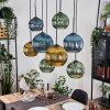 Koyoto Hanglamp, Kogellampje, Hanglamp Natuurlijke kleuren, Zwart, 8-lichts