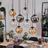 Gastor Hanglamp, Kogellampje, Hanglamp Amber, Duidelijk, Rookkleurig, 8-lichts