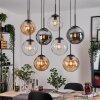 Gastor Hanglamp, Kogellampje, Hanglamp Amber, Duidelijk, Rookkleurig, 8-lichts