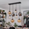 Gastor Hanglamp, Kogellampje, Hanglamp Amber, Duidelijk, Rookkleurig, 8-lichts